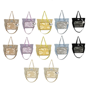Transparent Messenger Bag Fashion Ita Bag Shoulder Crossbody Bag Anime Display Satchel Handbag for Women Girls Gifts