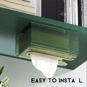 Wall Mounted Tissue Container: Facial Paper Dispenser Box & Bathroom Tissue Storage Solutions