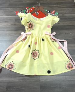 Đầm bé gái váy trẻ em vải kate cotton (2 lớp) thiết kế cao cấp Bitikids từ 1-8 tuổi