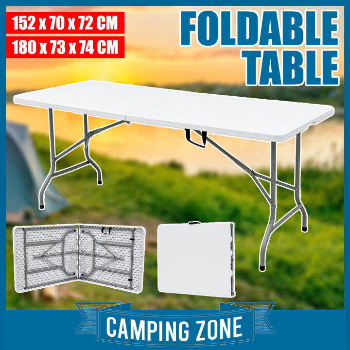 CAMPING ZONE 5/6FT Foldable Banquet Table Event / Camping / Hall ...