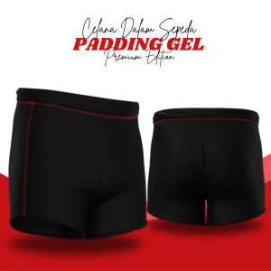 Celana Dalam Sepeda Gowes Pria Celana Padding 3D Gel Sponge Cycling Underwear Bawahan Olahraga Pria