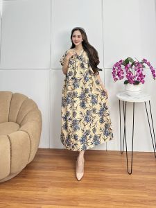 Daster Isyana Bahan Rayon Lingkar Dada 110cm / Daster Terbaru 2025 Kekinian