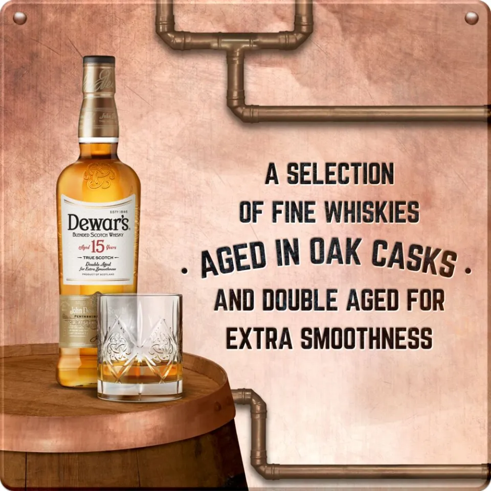 Bundle of 3 + GWP] Dewar's 15 Years Old Blended Scotch Whisky