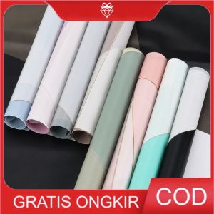 1 Lembar Kertas Buket Bunga Cellophane Keramik - Korean Flower Wrapping Paper Symmetric W016