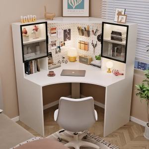 New corner computer desk desk bookshelf combination desktop writing bookshelf home bedroom study desk