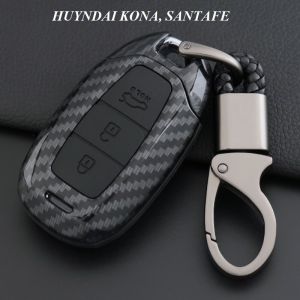 Bao da chìa khóa ốp khóa bọc chìa khóa móc khóa ô tô dùng riêng cho xe Huyndai Santafe Tucson Kona