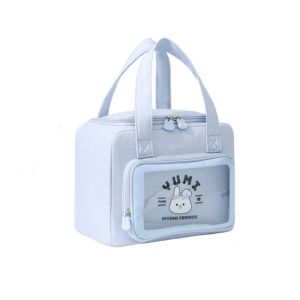 FOUNDTWO Thickened Cute Insulated Lunch Bag Waterproof Large Capacity Lunch Organizer Reusable Leakproof Picnic Bag Office Worker
