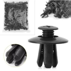 Black Expansion Screws Auto Parts Snap Fastener Unbreakable Easy to Install Bolt High Temperature Resistance