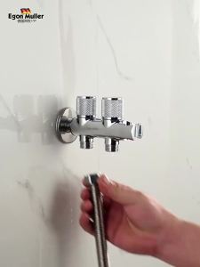 Hygienic Shower for Bathroom Toilet Bidet Faucet Double Outlet Angle Valve Shower Head Toilet Sprayer Douche Hygienic Shower
