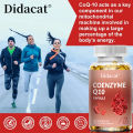 Coenzyme Q10 supplement with vitamin C and vitamin E to support heart health, cardiovascular health, improve energy levels, antioxidant, suitable for men and women.. 