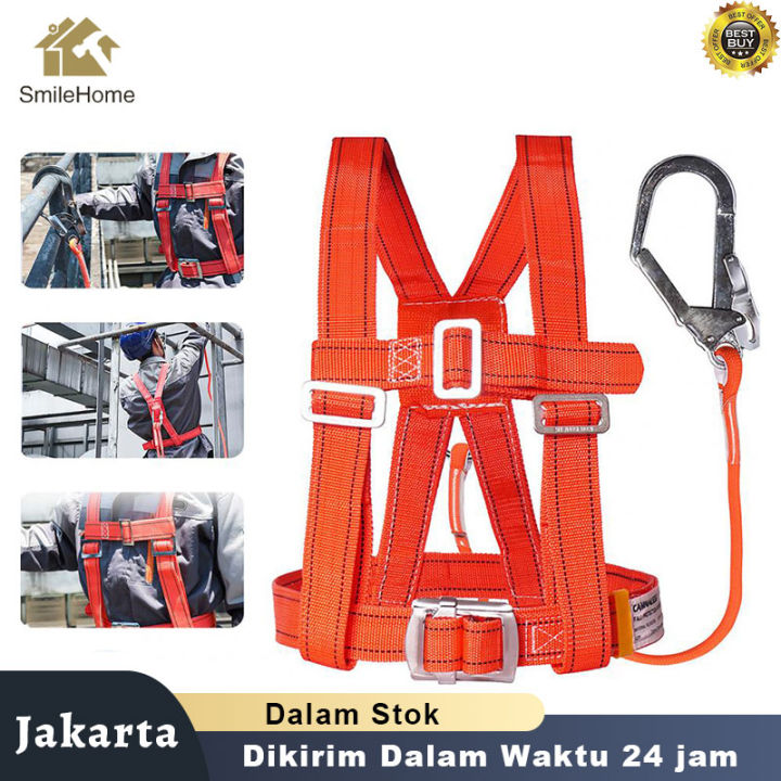 Safety Body Harness Double Hook/Safety Belt Proyek Hook Besar