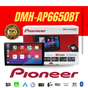 Pioneer จอ 9 นิ้ว DMH-AP6650BT | รองรับ Wireless Apple CarPlay | พร้อมชุดสาย Android
