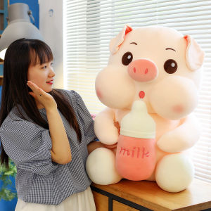 GẤU BÔNG HEO ÔM BÌNH SỮA MINISO HEO HỒNG HEO ÔM SỮA MINISO SIÊU MỊN HÀNG CAO CẤP GIÁ ẢNH THẬT