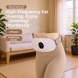 NBANLIKE with 9 Intensity Levels Fat Burning Massage Device High-Frequency 90% Full-Body Coverage Abdominal Massage Belt Belly Shaking Massager 38000 RPM Vibration Electronic Body Massager for Muscle Toning  Cellulite