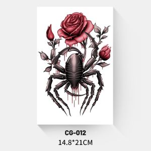 Stiker Tato Temporer Black & Color 21 x 14.8 cm | Tato Temporer | Waterproof