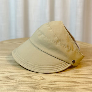 Sun hat with open top Can be tied into a ponytail Womens sun hat Summer hat Thin and breathable Qui