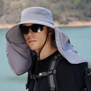 Fisherman Hat Caps Fishing Hat 2in1 hat for men Sun Protection Waterproof Detachable Fishing Cap