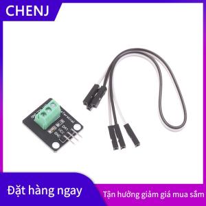 CHENJ Ds18b20 nhiệt độ Mô-đun cảm biến không thấm nước kỹ thuật số Cáp cảm biến thép không gỉ thăm dò thiết bị đầu cuối Adapter cho Arduino