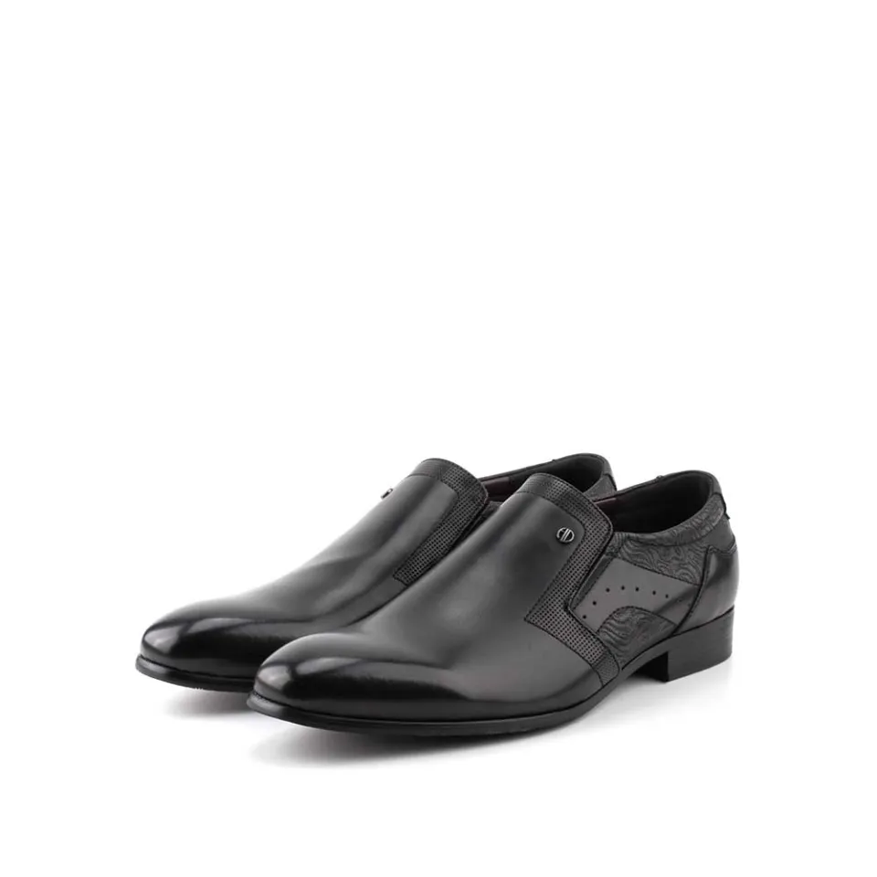 ALAIN DELON Mens Shoes -PU Leather-202313-BE1-1P-Black-Business - Main Image