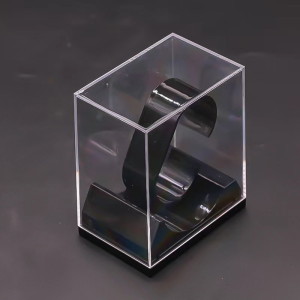 Plastic Transparent Watch Stand Rack General Showcase Shelf Portable Wrist Watch Storage Box Jewelry Display Watch Packaging Box