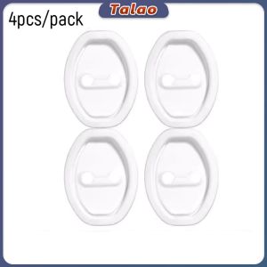 Talao 4Pcs Universal Car Door Lock Buckle Silicone Cover Car Door Shock-absorbing Anti-collision