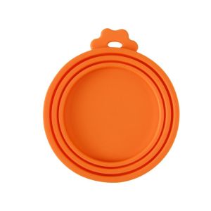 TROVA Silicone Pet Food Canned Lid Soft Cartoon Silicone Pet Can Lid Set Food Can Lid Reusable Pet Can Spoon Lid Pet