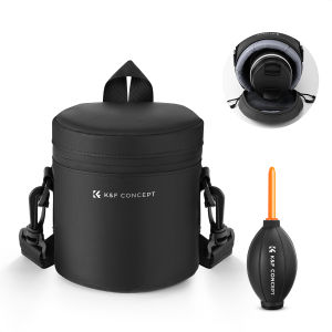 K&F CONCEPT Camera Lens Pouch Case Lens Protective Bag with Waterproof Zipper