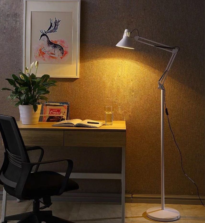 โคมไฟตั้งพื้น  ใช้กับขั้ว หลอด E27 โคมไฟอ่านหนังสือ โคมไฟประดับห้อง โคมตั้งพื้นพับเก็บได้ Floor lamp โคมไฟ❤️