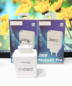 Batok Adapter FOR INFNIX NOTE 40 PRO Fast Charger 280W Quick Charge3.0 Fast Charging