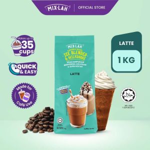 MIX-LAH Coffee Series 3-in-1 Ice Blended & Milkshake Powder - Cappuccino Latte Mocha White Coffee Mix 1kg Halal