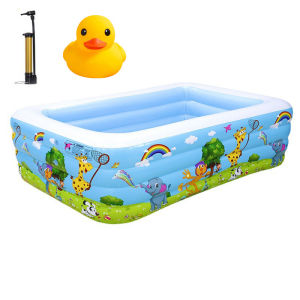 【 jumbo promo】kolam renang dewasa super jumbo Kolam Renang Anak Jumbo Murah Bestway kolam renang jumbo 2 meter 5-7 Anak gratis pompa Mandi Bola Ocean Pool Anak Deep Dive Pool Ukuran Besar PERSEGI PANJANG KARET BAHAN