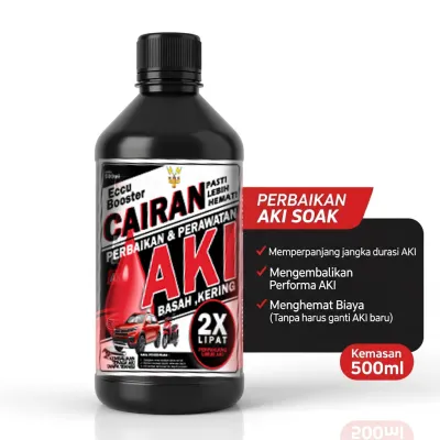 Cairan Perbaikan Aki Eccu Booster – Solusi Aki Lemah Tanpa Ganti Baru