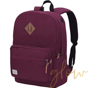 Tas Ransel Polo Alto Warna Coklat Oker/Burgundy/Hitam - Bahan Oxford Ringan untuk Anak Sekolah