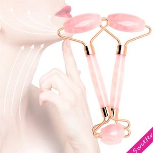 Cây lăn massage bằng đá Thạch Anh Hồng