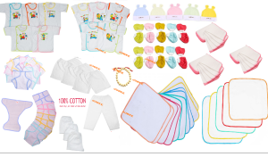 [ TẶNG VÒNG DÂU TẰM] Set Quần Áo Sơ Sinh 96 Món( 10 áo + 15 tã đóng bỉm + 25 khăn sữa + 10 cặp bao tay + 10 cặp bao chân + 5 nón + 3 quần Dài + 3 Quần Ngắn + 15 tã lót chống thấm )