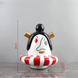 xpkQ Resin Modern Simple Cartoon Moulding Figurines Abstraction Style Crafts Living Room Bedroom Entrance Figurines Home Decoration T2Y7B