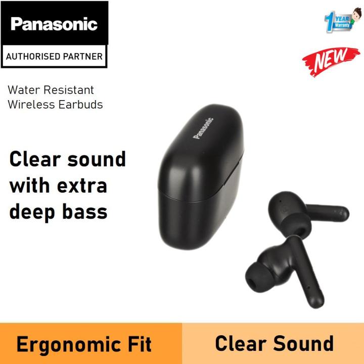 PANASONIC RZ-B110W WATER RESISTANT WIRELESS EARBUDS ERGONOMIC FIT