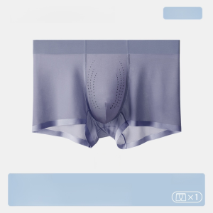 Ice Silk Oyster Underwear Summer Boxer Shorts Solid Color Breathable Shorts Thin Section Boxers Underpants Comfortable Antibacterial Summer Underwear