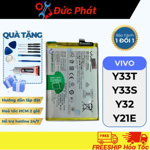 PIN THAY THẾ VIVO Y33T/ Y33S/ Y32/ Y21E ( B-T7 ) TỐT  (Tặng kèm keo dán và bộ sửa)