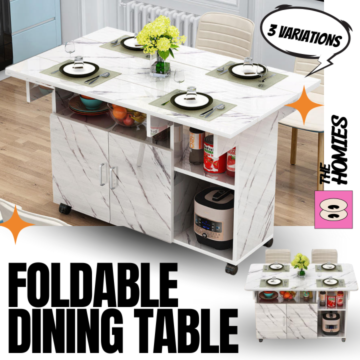 Modern Minimalist Futuristic Kitchen Furniture Folding Dining Table ...