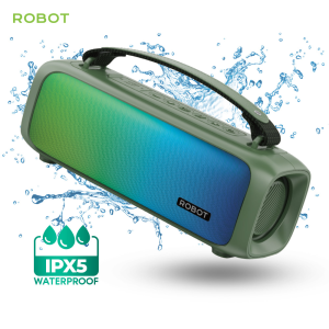 Robot RB570 Waterproof Speaker Bass Boost RGB Lights IPX5 Bluetooth 5.3 Wireless Equipped Subwoofer - 12 Months Warranty