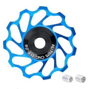 Efficient Bike Jockeys Wheel Aluminum Alloys Noiseless Rear Derailleur Pulley for Rear Derailleur Systems