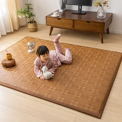 Thảm Chiếu mây điều hòa dạng thảm xuất nhật chống trượt êm mềm mát mẻ gọn nhẹ