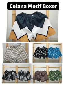 CELANA BOXER COWOK MOTIF
