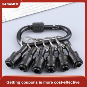 【CANAMEK】 Bộ 6 món: Giá đỡ mũi khoan giá đỡ mũi tuốc nơ vít đầu lục giác 1 4 inch thanh nối dài móc khóa chuyển đổi dụng cụ thay thế mũi khoan và mũi vặn vít