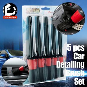 5 pcs Car Detailing Brush Set Car Interior Exterior Cleaning Detailing Brush Set