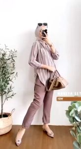 O Shakilla Twill Kemeja Kulot Ld 110cm Busui Kemeja Dewasa