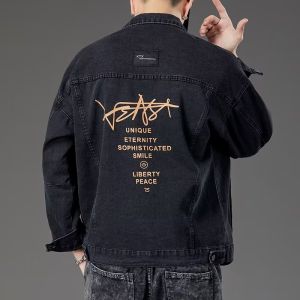 Áo khoác JEANS nam nữ AJ007 mẫu jacket cổ bẻ size lớn phối đồ đa dạng mặc thường ngày công sở