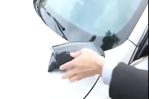 For F10 14-16 Rear View Side Mirror Cover Carbon Fiber Pattern Accessories 1Pair Side Mirror Cover Trim