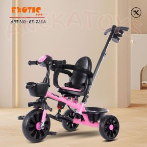 Sepeda Roda Tiga Anak Exotic ET725 Tricycle Tanpa Kanopi Ban Eva dengan Musik n Lampu